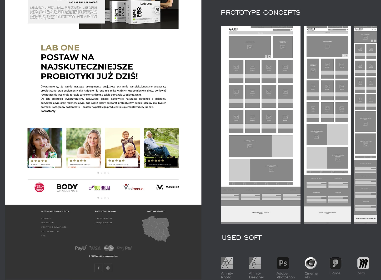 Webdesign, printdesign